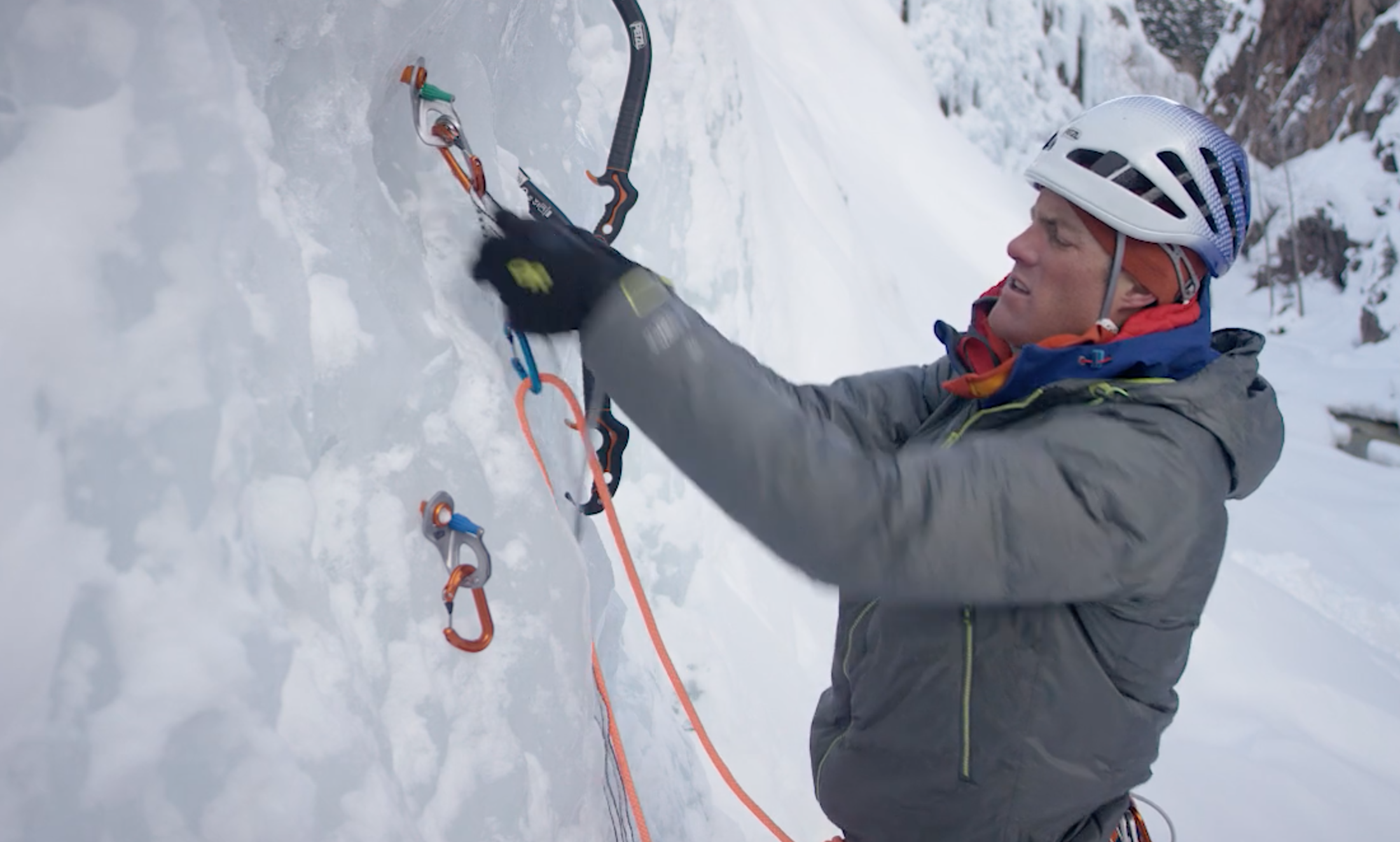 VIDEO Climbing Skills How to Build an Ice Anchor