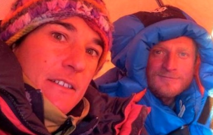 Elisabeth Revol and Tomek Mackiewicz. Photo: Courtesy of https://www.gofundme.com/rescue-on-nanga-parbat.