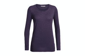 Icebreaker Women’s Tech Lite Low Crew – Landscape Lines