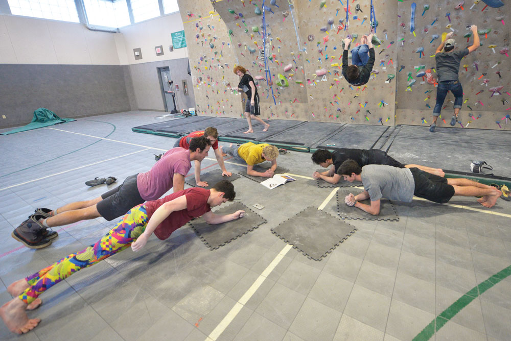Core work such as planks, pushups and ab workouts are important for balanced development and should be a standard part of a junior program.