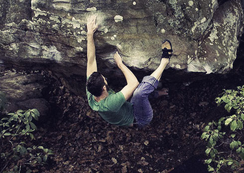 Southern sandstone can take some adjustment. Get ready for those slopers!