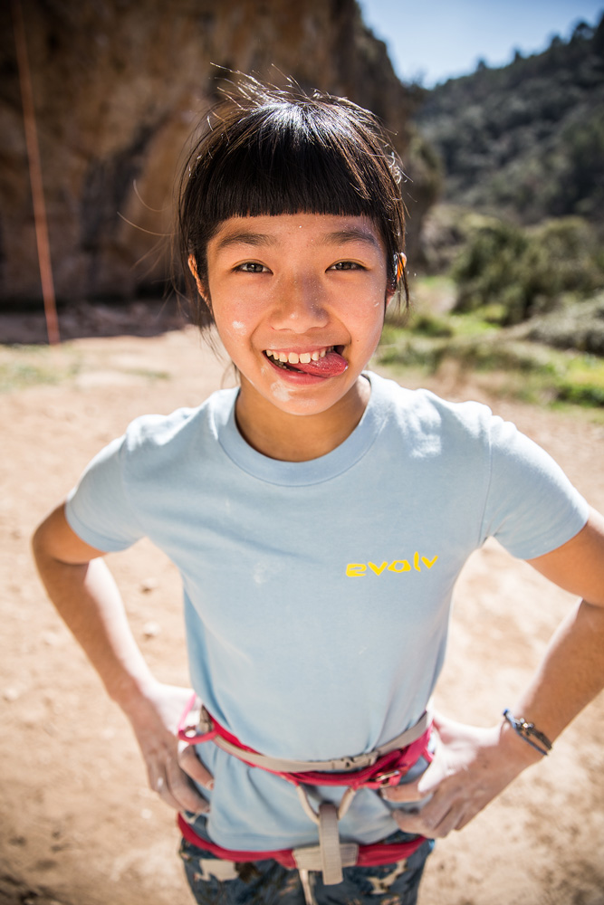 Ashima Shiraishi in Santa Linya, Spain. Photo: Parker Alec Cross / Petzl. Ashima Shiraishi in Santa Linya, Spain. Photo: Parker Alec Cross / Petzl.
