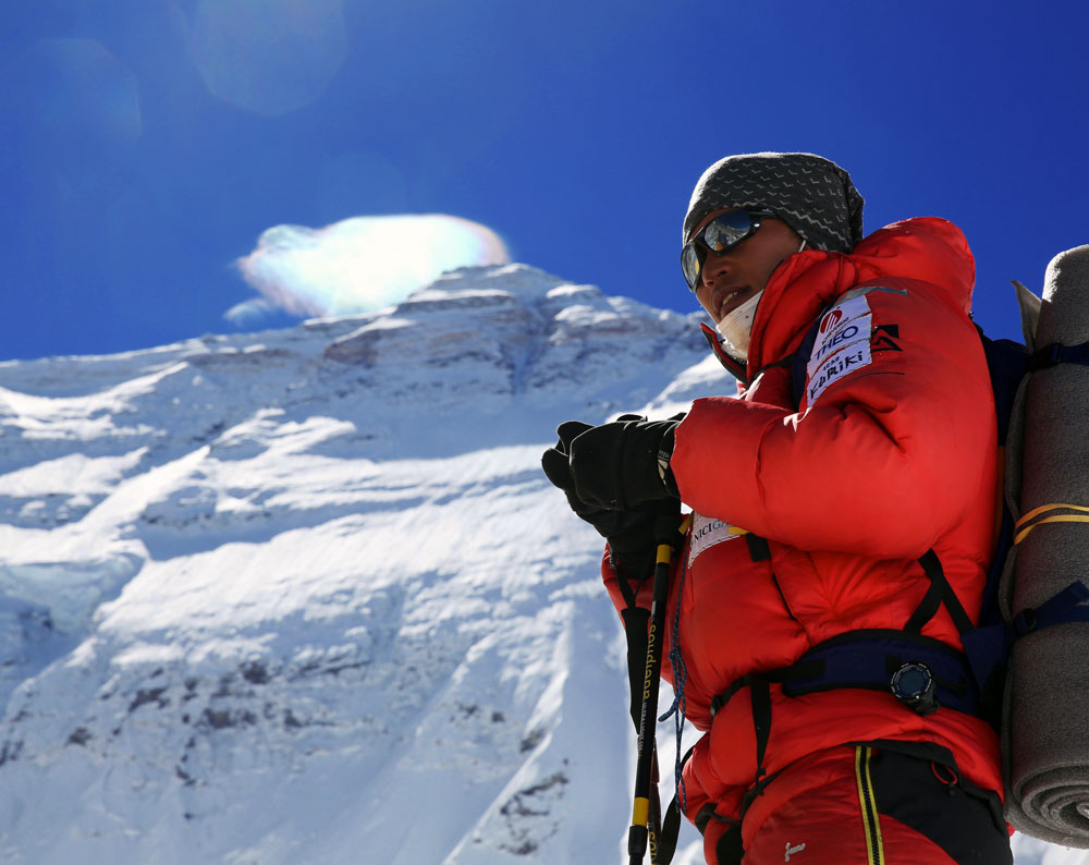 Norbukazu Kuriki attempts Everest in 2016. He turned back 4,600 feet from the summit. Photo courtesy of Norbukazu Kuriki. Norbukazu Kuriki attempts Everest in 2016. He turned back 4,600 feet from the summit. Photo courtesy of Norbukazu Kuriki.