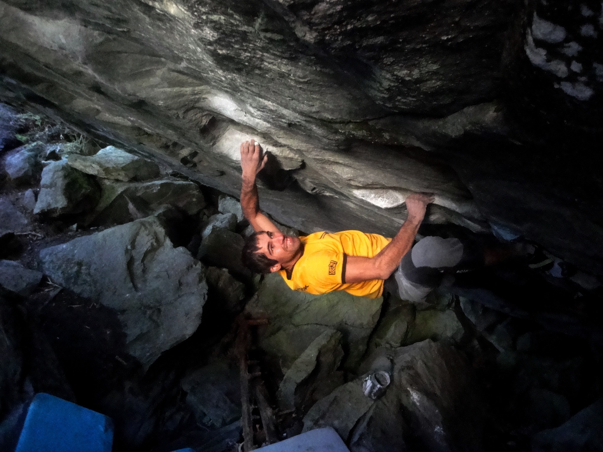 Martin Stranik Repeats Practice of the Wild (V15) Rock and Ice