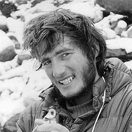 Marjan Manfreda at Makalu in 1975. <br />Photo: Aleš Kunaver collection. Marjan Manfreda at Makalu in 1975. <br />Photo: Aleš Kunaver collection.