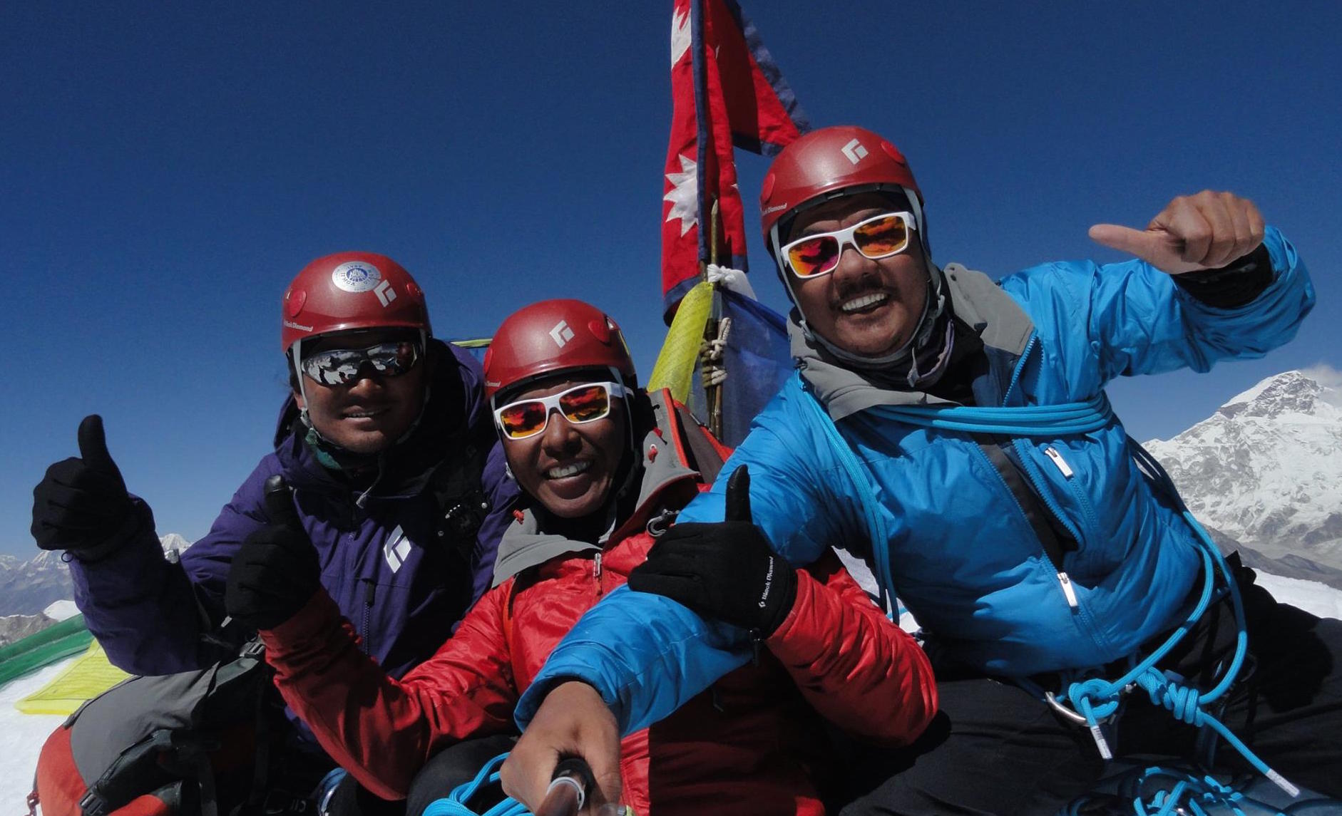 Three Sherpas Complete Three Himalayan First Ascents in Three Days