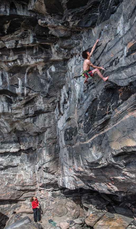Adam Ondra says your mind is a hindrance to climbing at your highest level. To really climb hard, you must discard mental baggage—and, apparently, your shoes. Photo: Claudia Ziegler. Adam Ondra says your mind is a hindrance to climbing at your highest level. To really climb hard, you must discard mental baggage—and, apparently, your shoes. Photo: Claudia Ziegler.