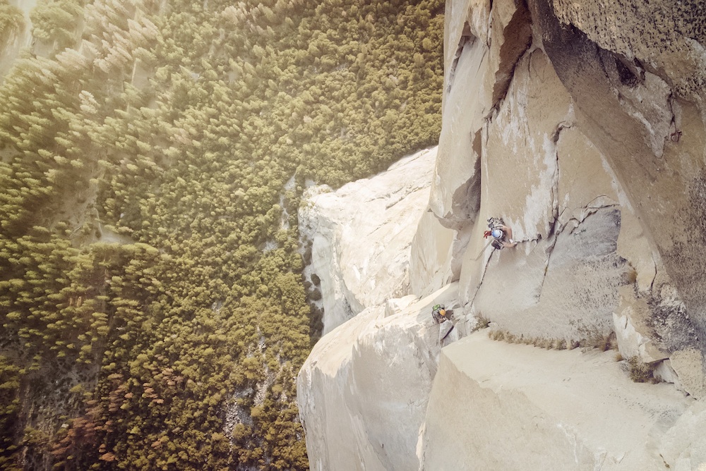 Freddie Wilkinson and Rufus Lusk on their record setting Brooklyn-El Cap single push. Photo: Cheyne Lempe / Mountain Hardwear. Freddie Wilkinson and Rufus Lusk on their record setting Brooklyn-El Cap single push. Photo: Cheyne Lempe / Mountain Hardwear.