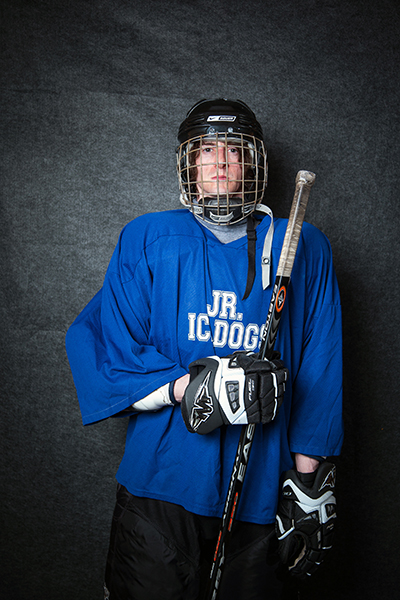 Everyone said I was awful at hockey. I was an awful stick handler, and I had a pretty weak wrist shot. I didn’t care. I thought I was good. Photo: Cameron Maier.