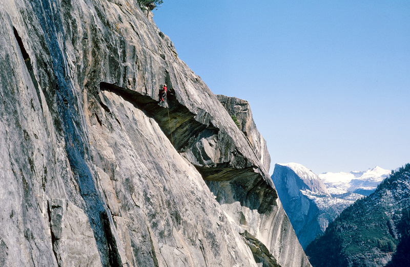 Robbins tackles the final obstacle with the summit within view. Photo: Royal Robbins Collection.